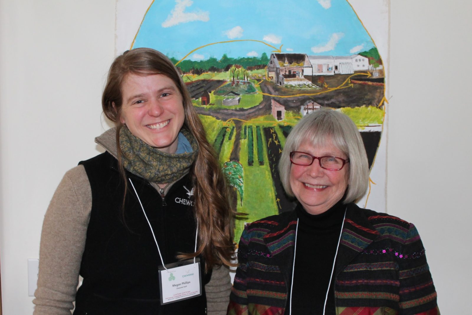 Left: Chewonki Farm Manager Megan Phillips. Right: Morris Farm Co-President Merry Fossel.